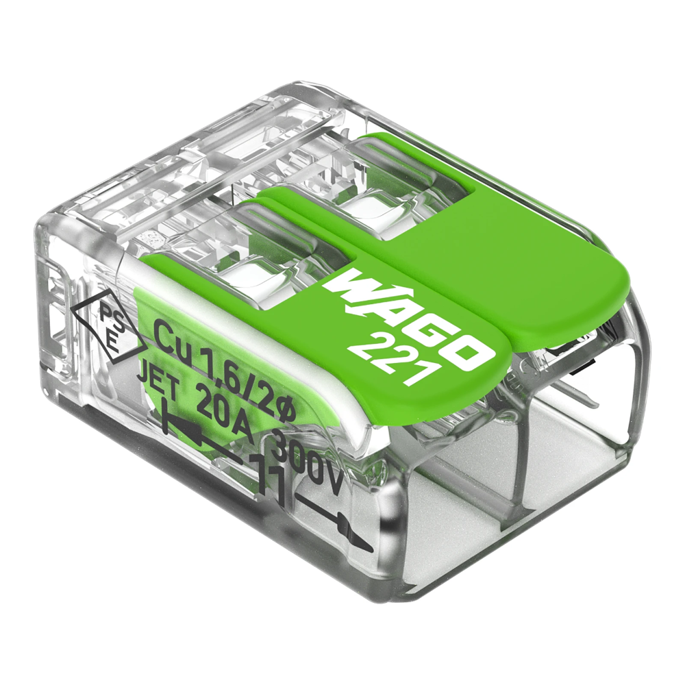 Miniatuur van Wago lasklem 2-voudig 4mm2 - per 100 stuks (221-422)