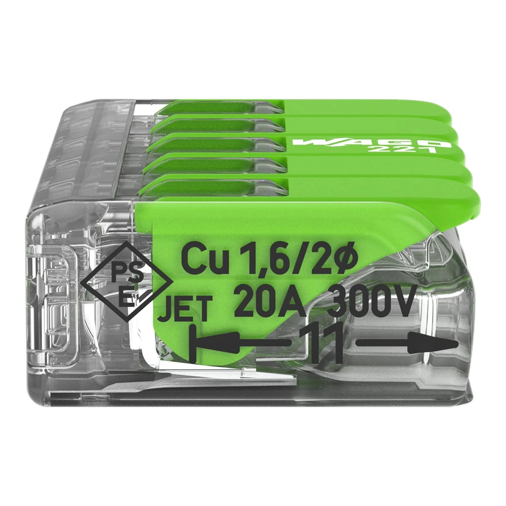 Miniatuur van Wago lasklem 5-voudig 4mm2 - per 25 stuks (221-425)