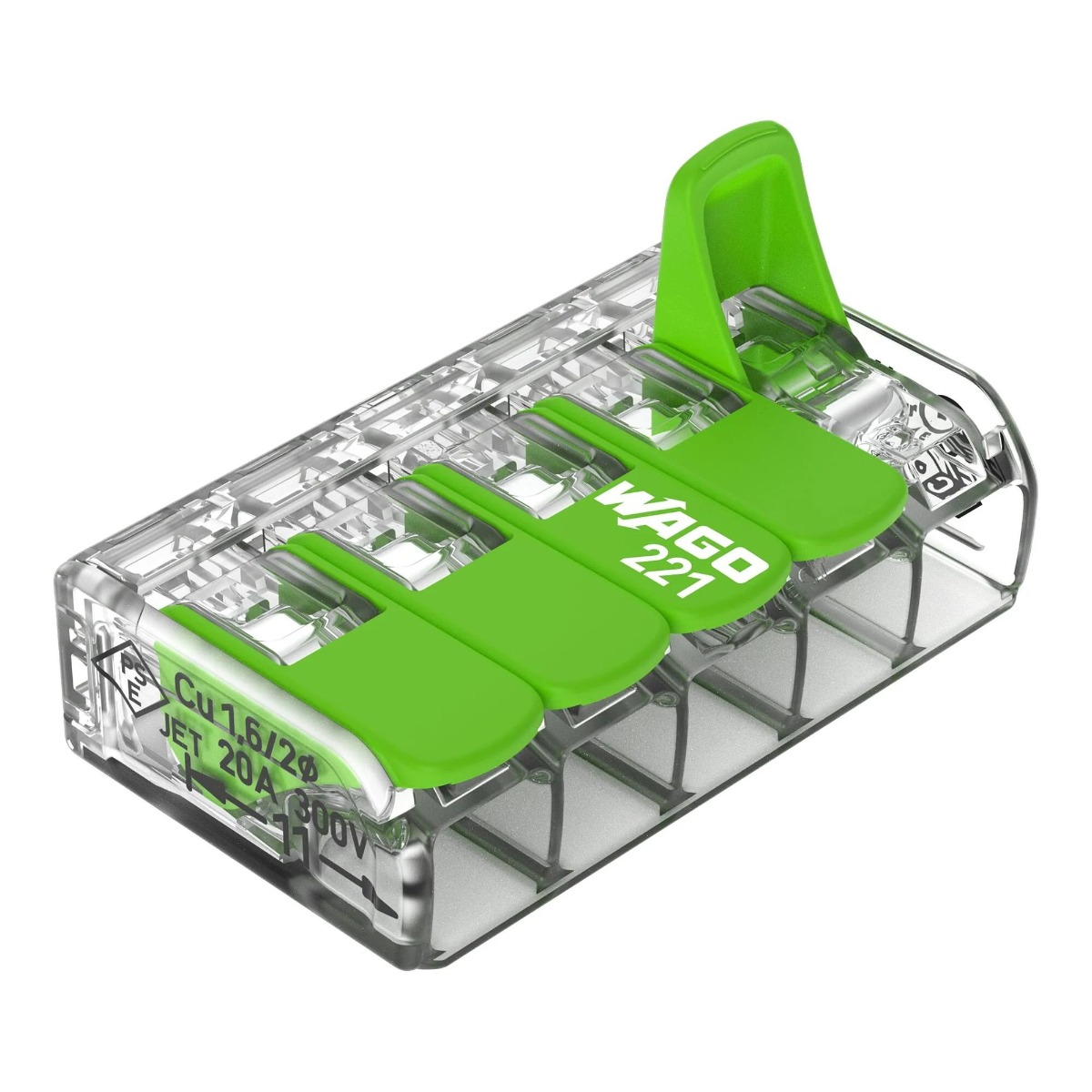 Miniatuur van Wago lasklem 5-voudig 4mm2 - per 25 stuks (221-425)