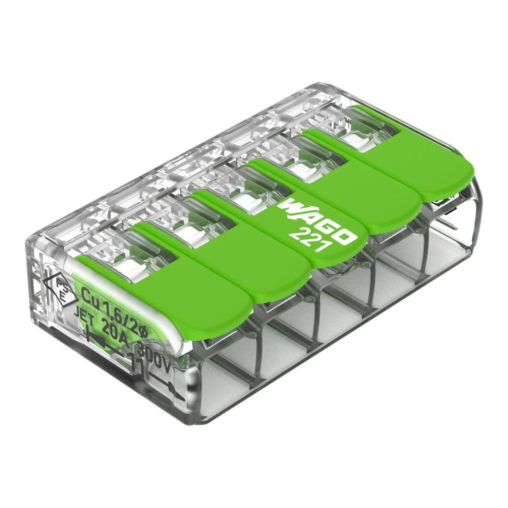 Miniatuur van Wago lasklem 5-voudig 4mm2 - per 25 stuks (221-425)
