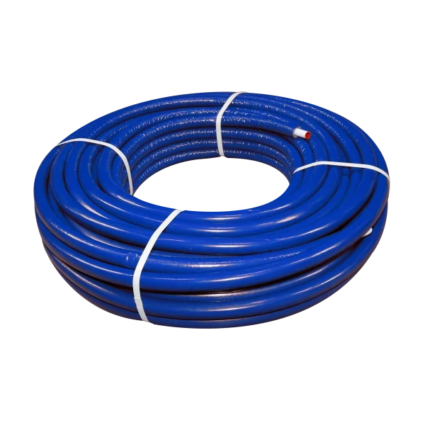 Miniatuur van Bonfix meerlagenbuis met isolatie blauw alu-pers systeembuis 16mm x 2,0mm - op rol 50 meter (2003305)