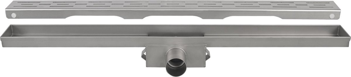 Miniatuur van Differnz douchegoot geborsteld RVS zonder flens 70x70x700mm - mat chroom (33.111.04)