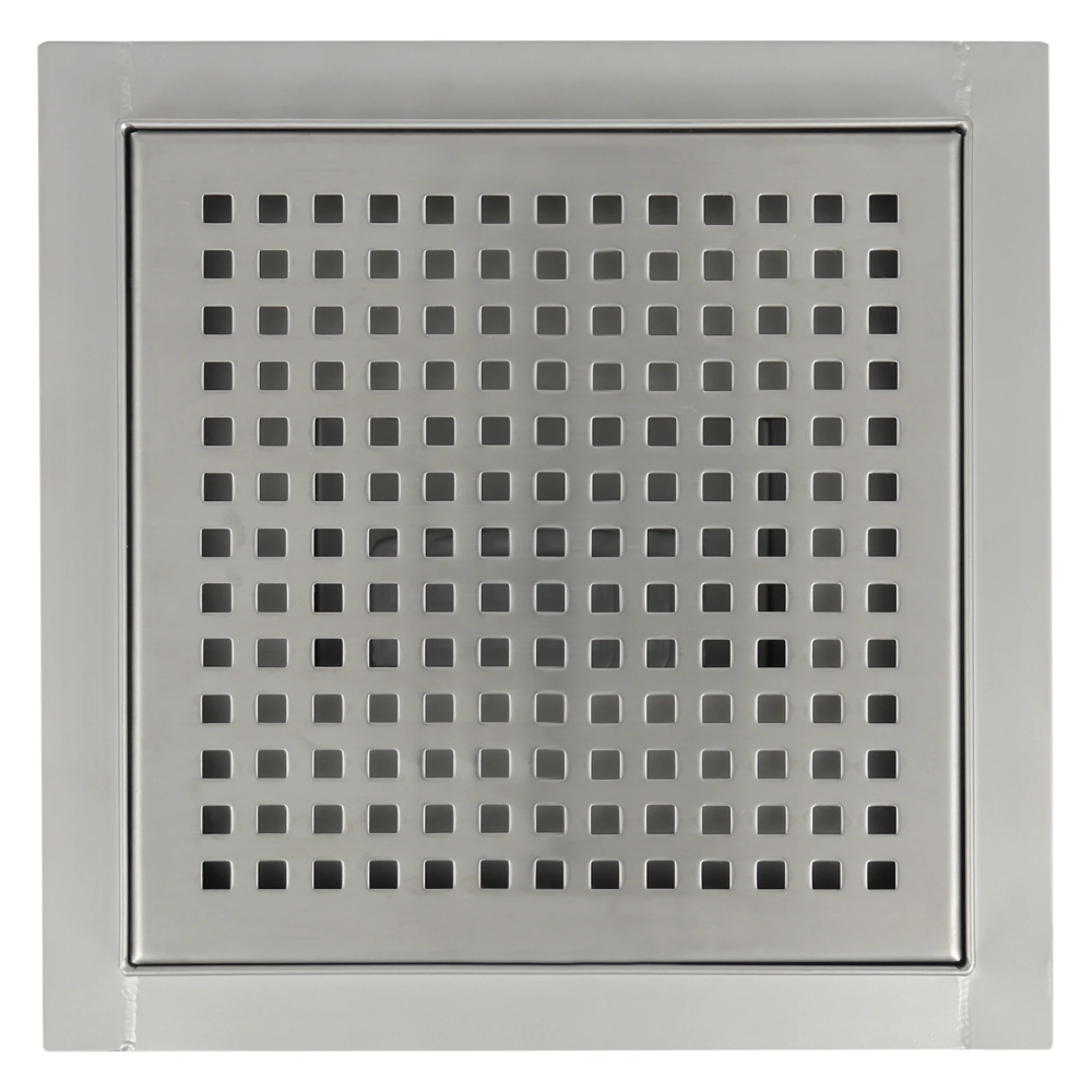 Miniatuur van Differnz douchegoot RVS met flens 61x150x150mm - mat chroom (33.111.22)