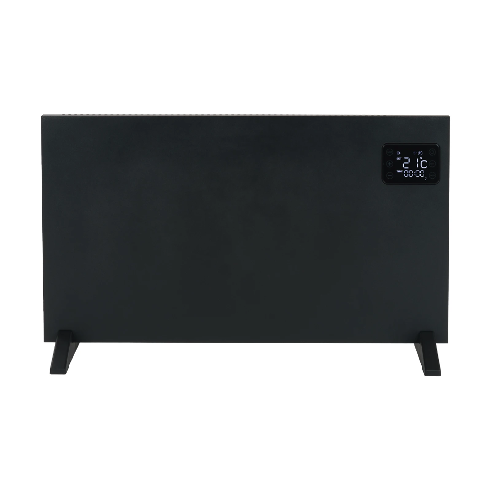 Miniatuur van Eurom alutherm elektrische kachel 1200W extra smal met Wifi en app - zwart (360561)