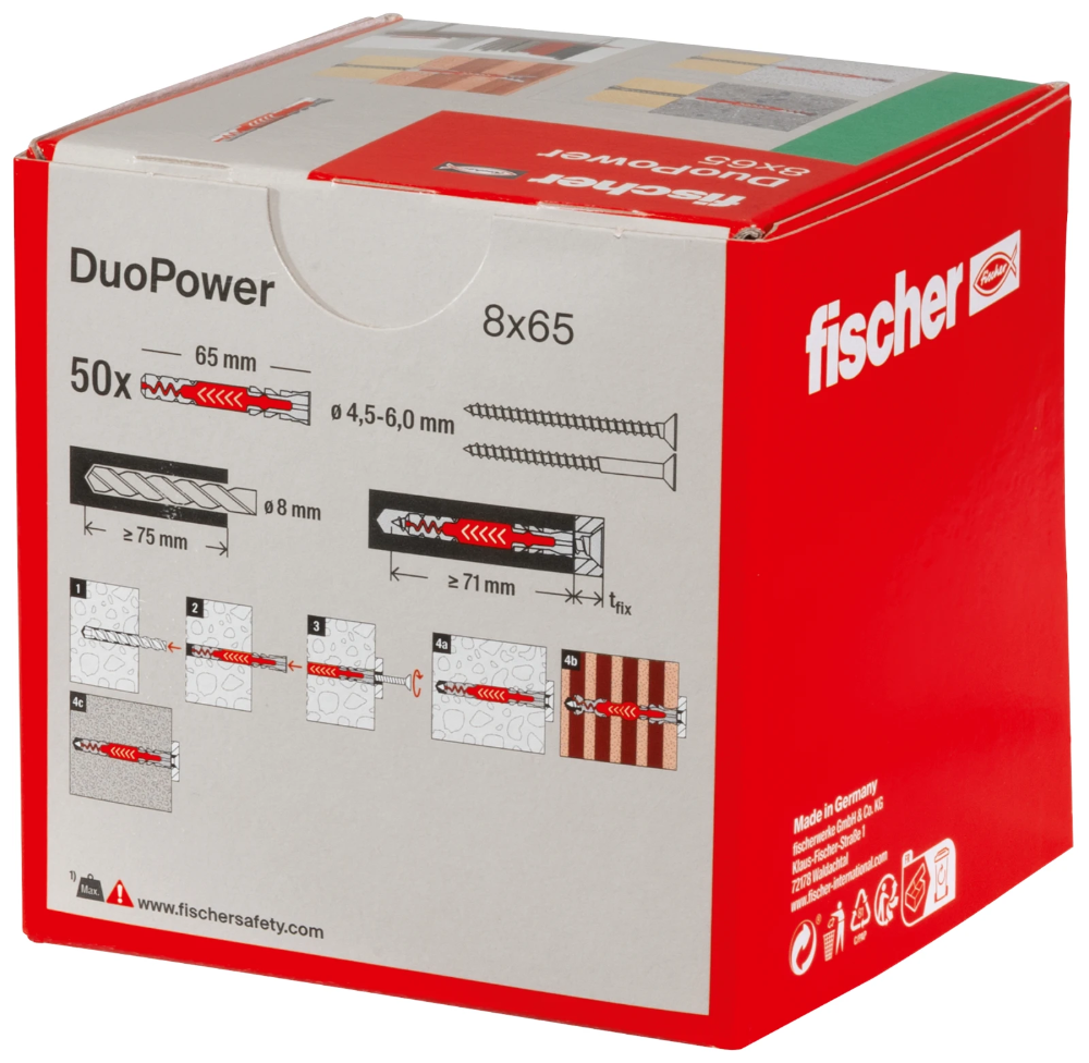 Miniatuur van Fischer DuoPower 8x65 - per 50 stuks (538251)