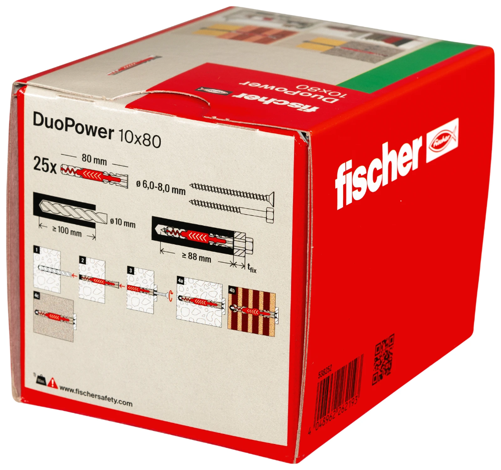 Miniatuur van Fischer DuoPower 10x80 - per 25 stuks (538252)