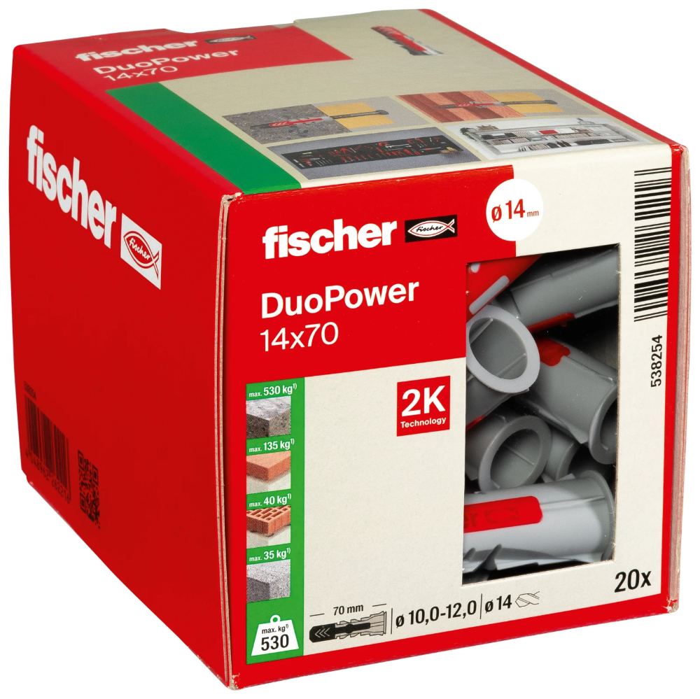 Miniatuur van Fischer DuoPower 14x70 - per 20 stuks (538254)