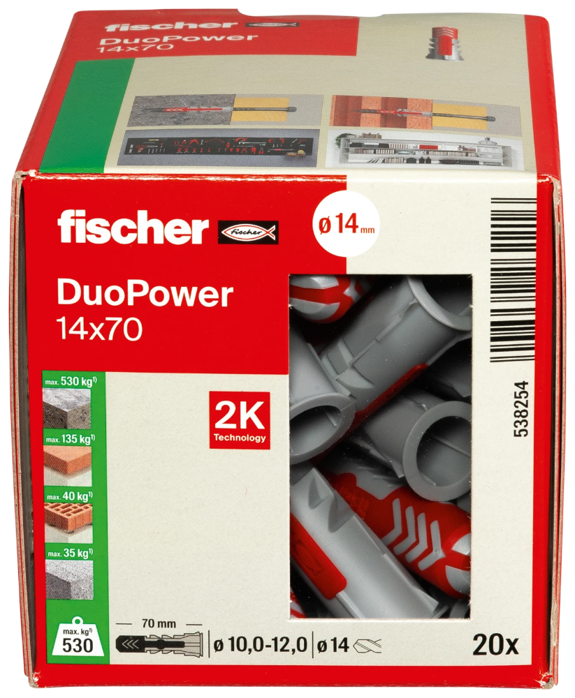 Miniatuur van Fischer DuoPower 14x70 - per 20 stuks (538254)
