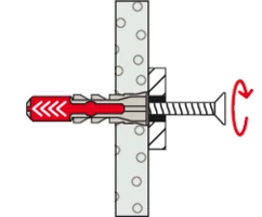 Miniatuur van Fischer DuoPower 6x50 met schroef - 50 stuks (538255)