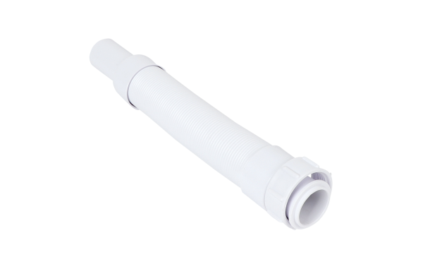 Miniatuur van McAlpine flexibele afvoerbuis PP schroef-spie 1 1/2"x40mm min275mm - max 900mm - wit (0050404)