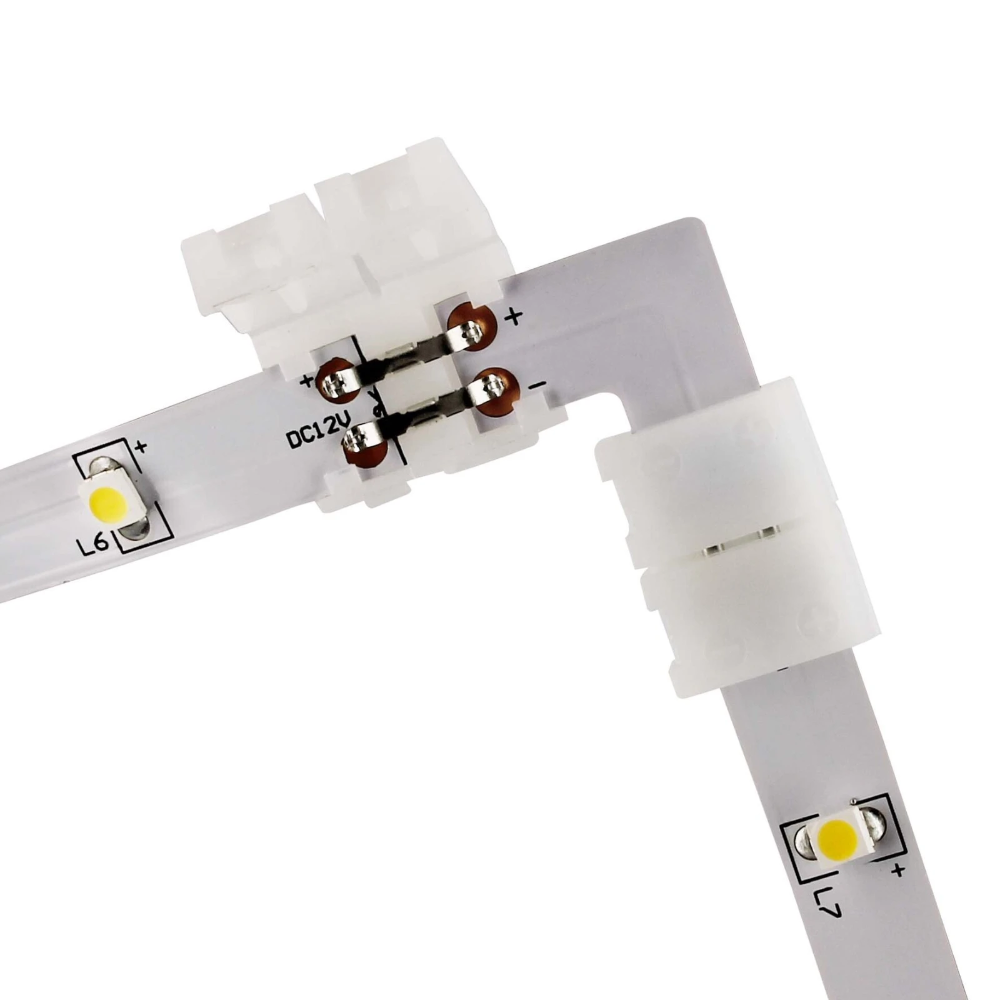 Miniatuur van Yphix LED strip 12V connector strip naar strip 3528 SMD IP20 - 90 graden (50056505)