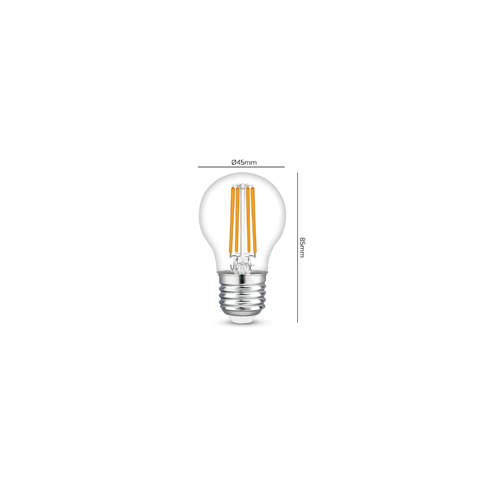 Miniatuur van Yphix LED lamp filament peer E27 4.2W 470lm warm wit 2700K dimbaar (50510402)