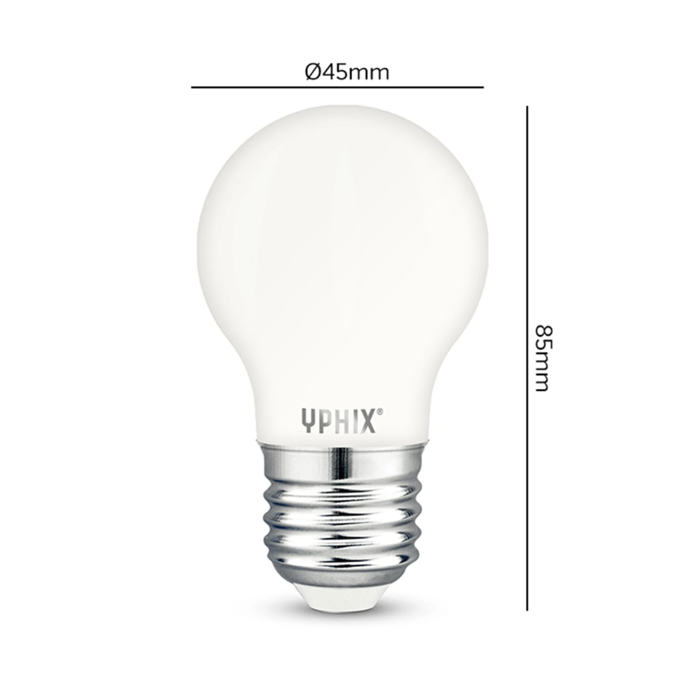 Miniatuur van Yphix LED lamp filament peer E27 4.5W 470lm warm wit 2700K dimbaar (50510434)