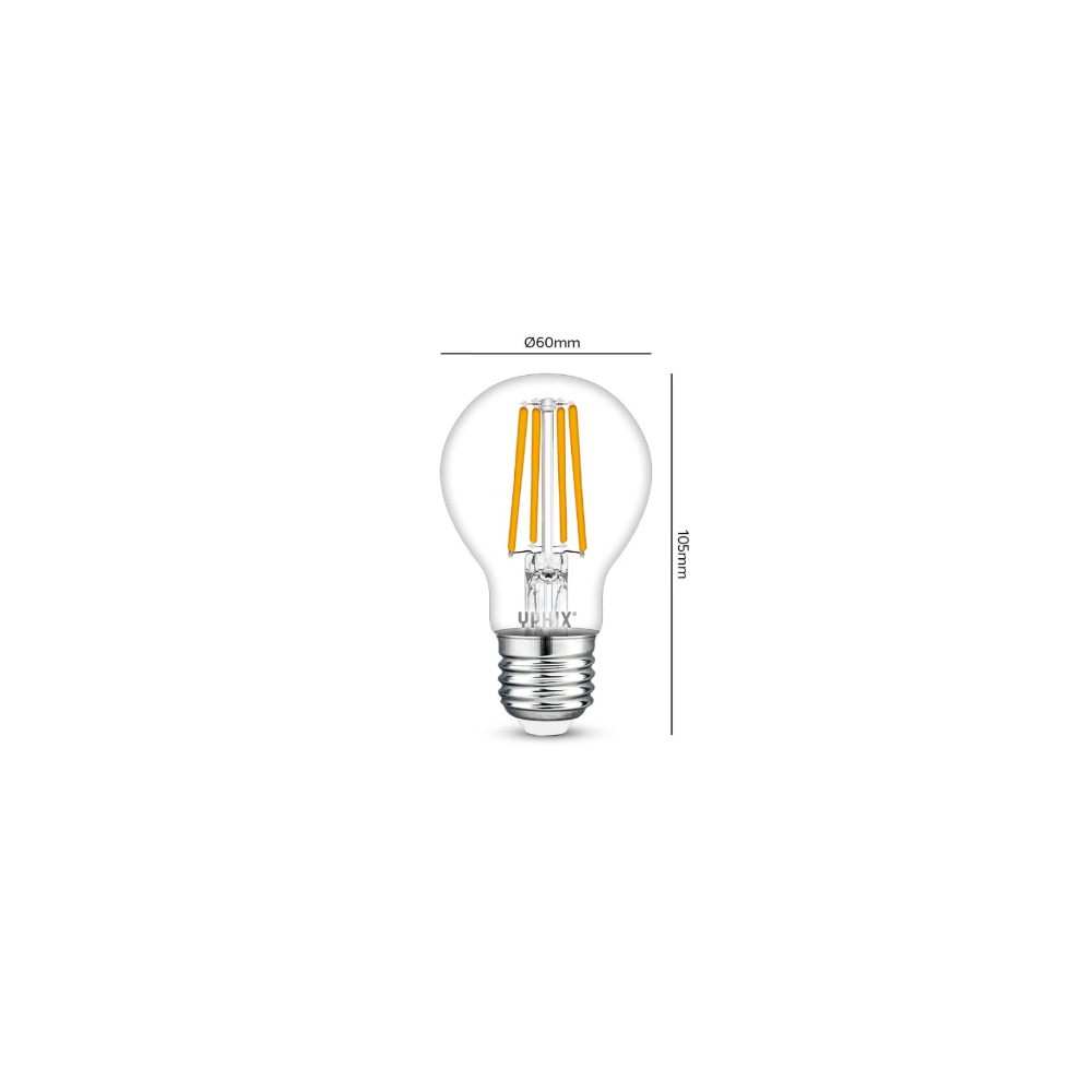 Miniatuur van Yphix LED lamp filament peer E27 4.5W 470lm warm wit 2700K (50510405)