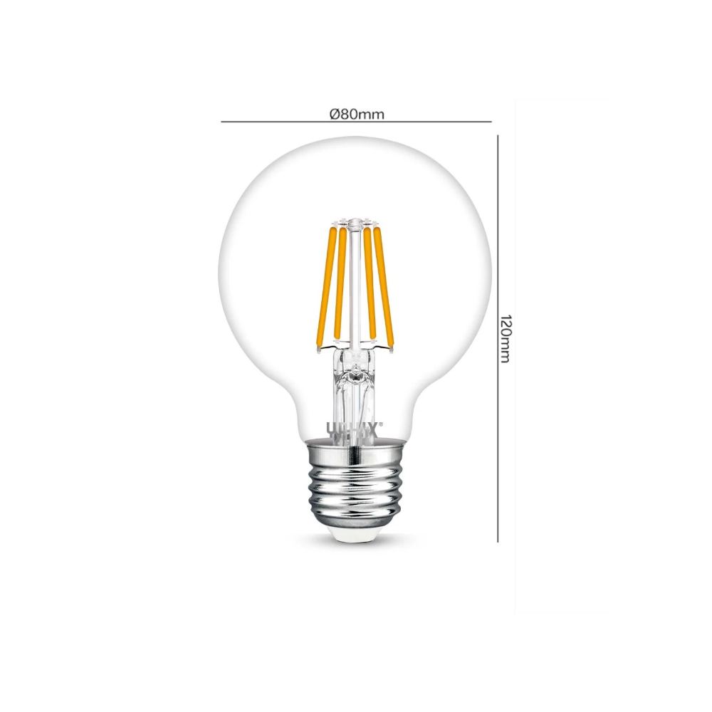 Miniatuur van Yphix LED lamp filament bol E27 4.5W 470lm warm wit 2700K (50510421)