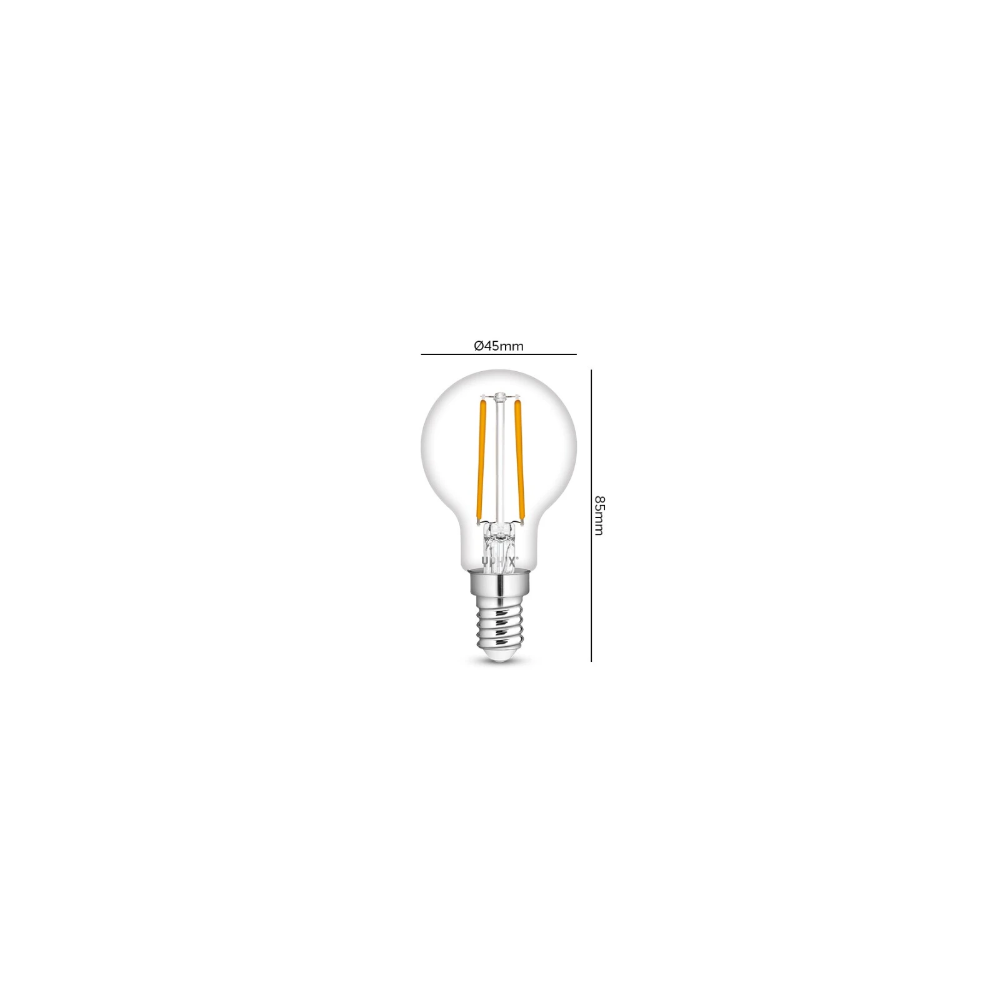 Miniatuur van Yphix LED lamp filament mat kaars E14 3W 250lm warm wit 2700K dimbaar (50510616)