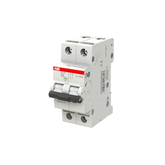 Miniatuur van ABB Vynckier automaat 2-polig 2A C-curve (ABBVY32C02)