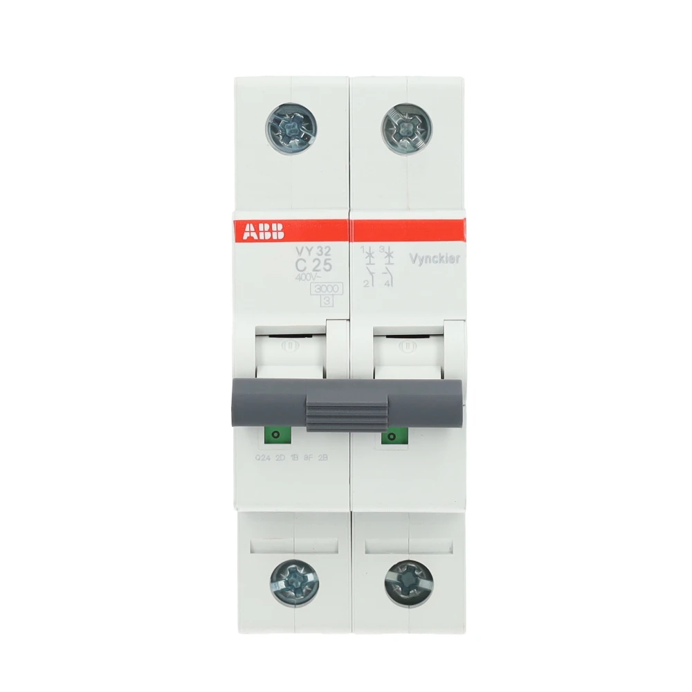 Miniatuur van ABB Vynckier automaat 2-polig 25A C-curve (2CDS232089R0254)