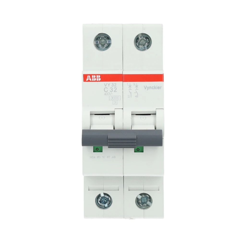 Miniatuur van ABB Vynckier automaat 2-polig 32A C-curve (2CDS232089R0324)