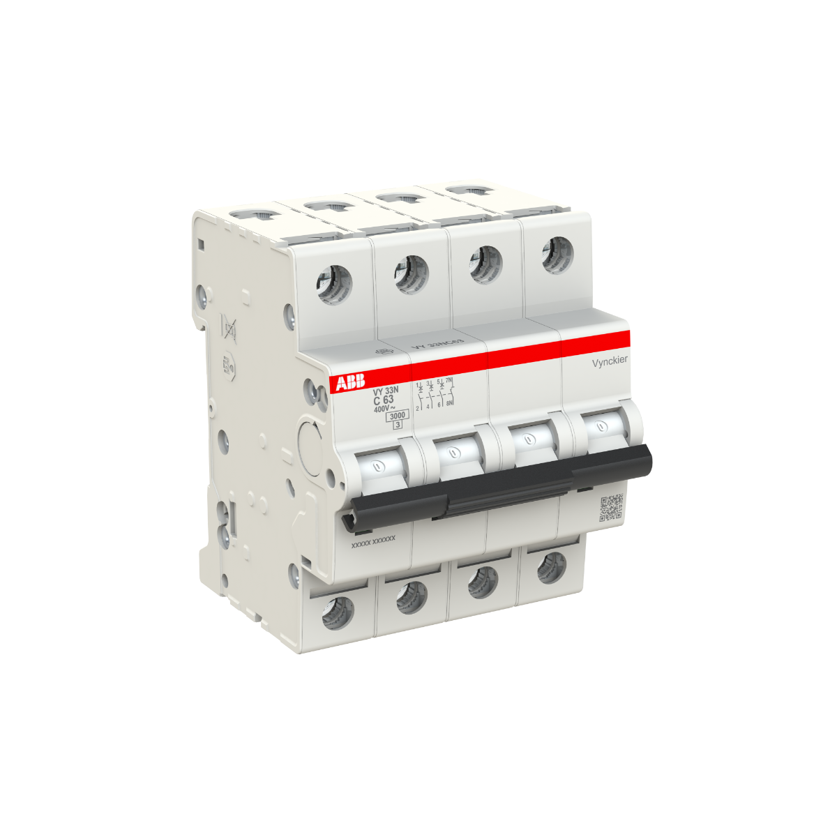 Miniatuur van ABB Vynckier automaat 4-polig 63A C-curve (2CDS233189R0634)