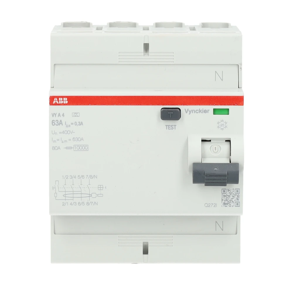 Miniatuur van ABB Vynckier automaat 4-polig 63A C-curve (2CDS233189R0634)