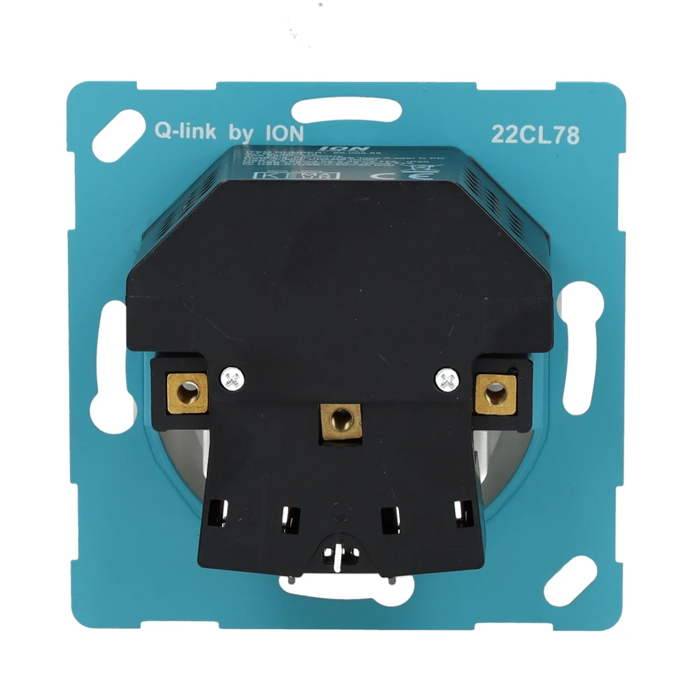Miniatuur van ION industries stopcontact met randaarde en USB A + USB C met kinderbeveiliging - V1/J1 alpin wit glanzend (10.300.414)