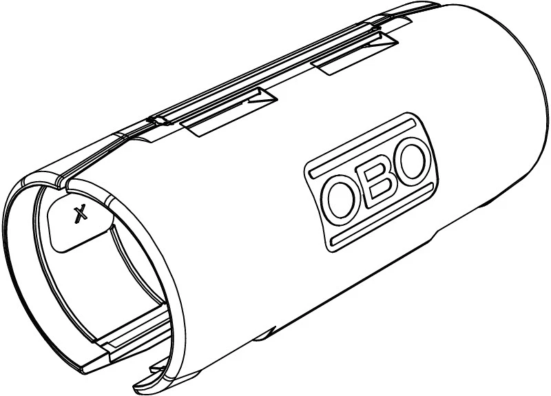Miniatuur van OBO Quick-Pipe verbindingsmof 25mm - lichtgrijs per 10 stuks (3000 MMS M25 LGR)