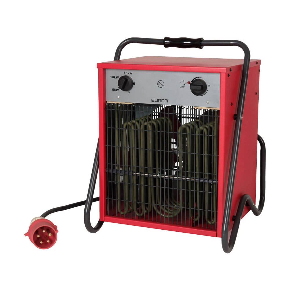 Miniatuur van Eurom elektrische werkplaatskachel met ventilator 400V EK15002 15000W 3 standen bereik max 570m3 (332711)