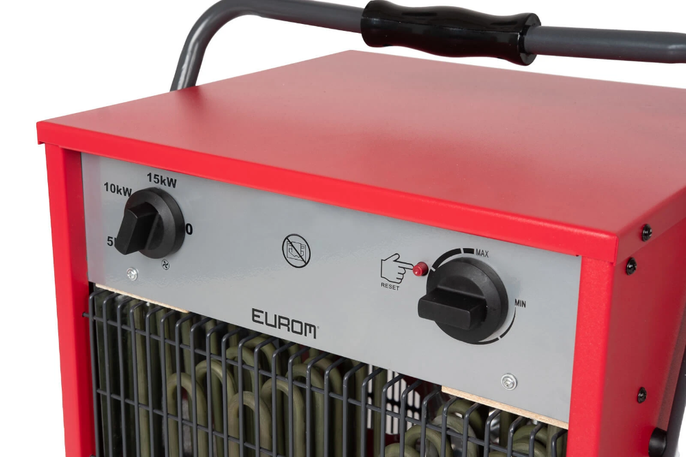 Miniatuur van Eurom elektrische werkplaatskachel met ventilator 400V EK15002 15000W 3 standen bereik max 570m3 (332711)