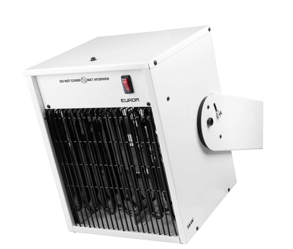 Miniatuur van Eurom elektrische werkplaatskachel wandmodel met ventilator 400V EK5000 Wall 5000W bereik max 190m3 (332261)