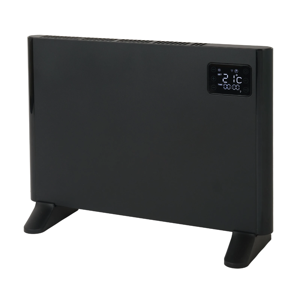 Miniatuur van Eurom alutherm elektrische kachel 1000W met WiFi en app - zwart (360707)