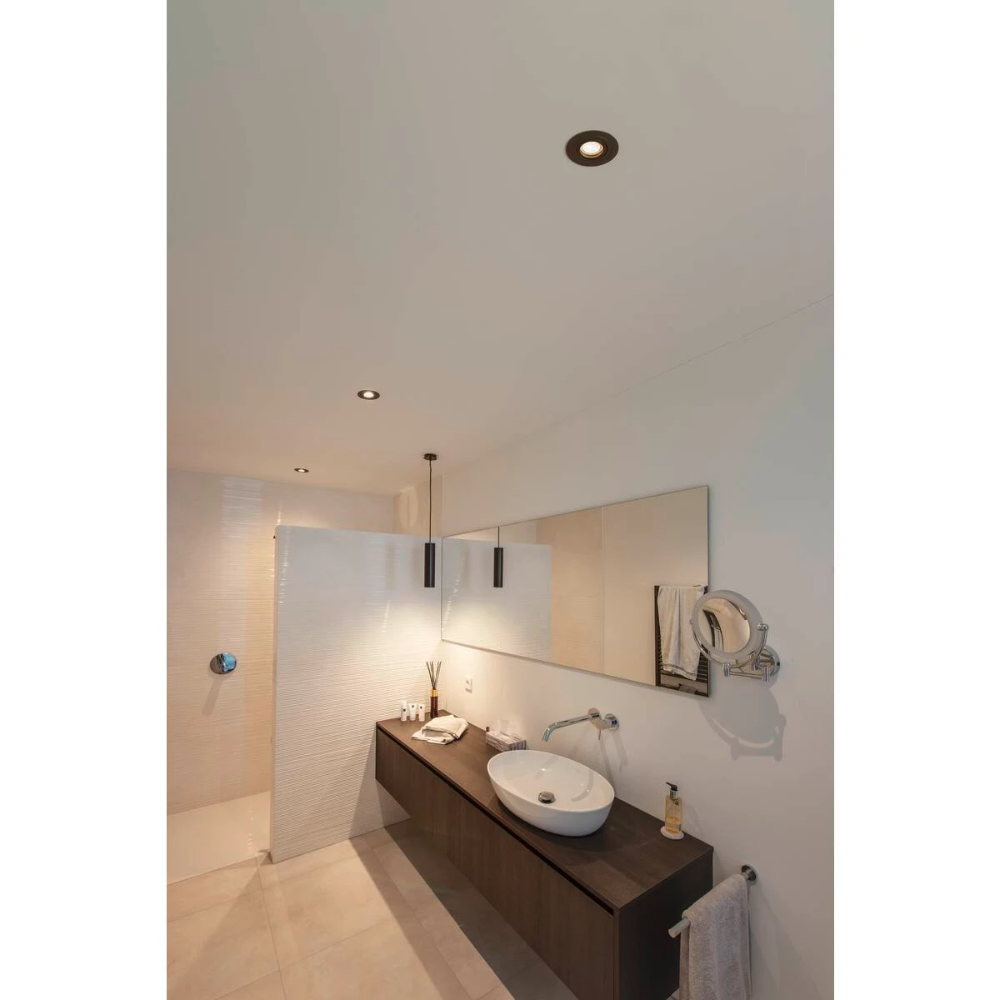 Miniatuur van SLV LED inbouwspot GU10 50W rond kantelbaar zaagmaat 78mm diameter 93mm - zwart (1007375)