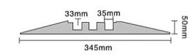 Miniatuur van EMhub kabeldrempel 80cm met schanierbaar deksel en 4 kanalen