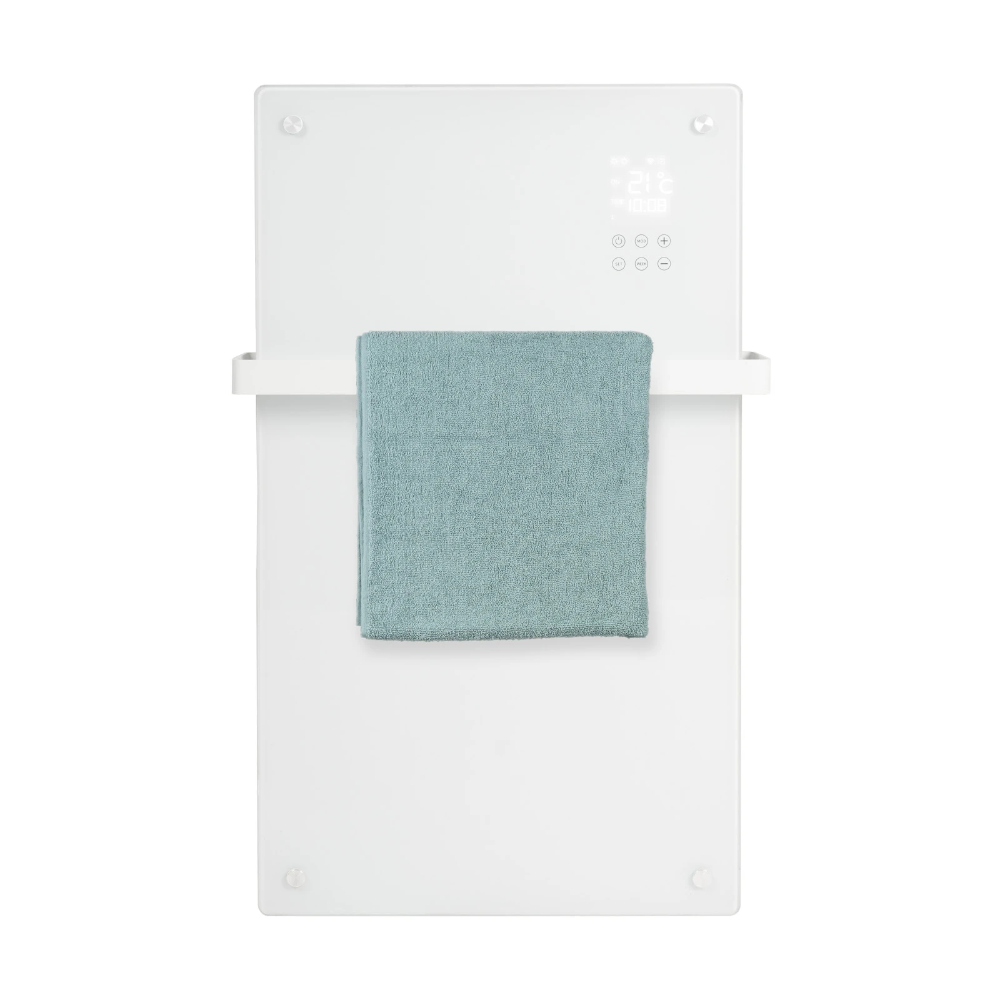 Miniatuur van Eurom alutherm sani verre elektrische kachel voor badkamer 1200W met wifi en app - wit (361254)