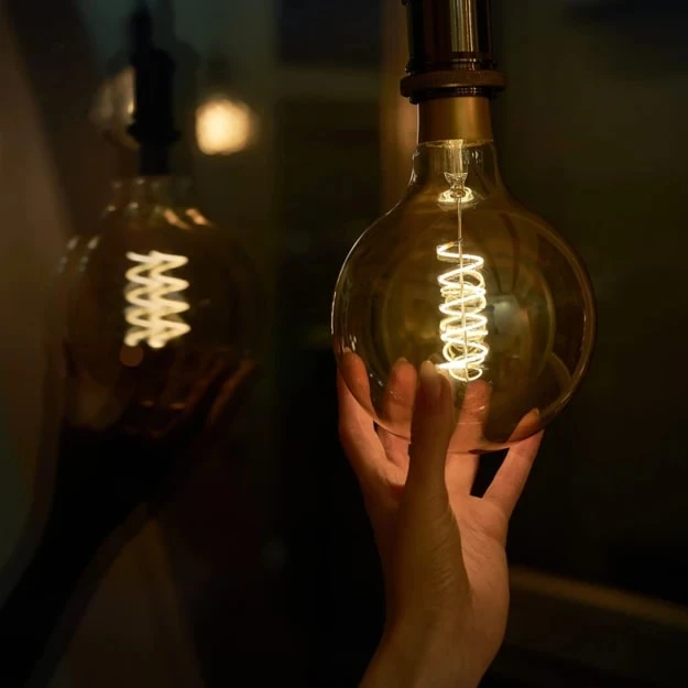 Miniatuur van Shelly LED lamp E27 vintage filament 4W 460lm warm wit 2700K (S-BuEVG125)