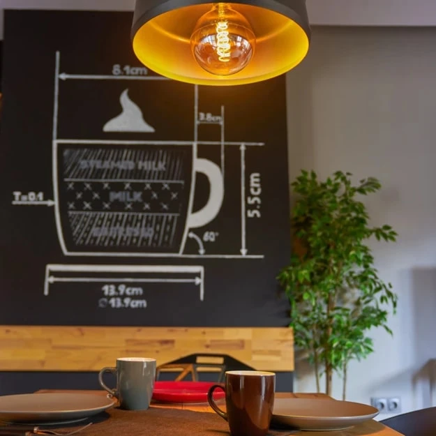 Miniatuur van Shelly LED lamp E27 vintage filament 4W 460lm warm wit 2700K (S-BuEVG125)