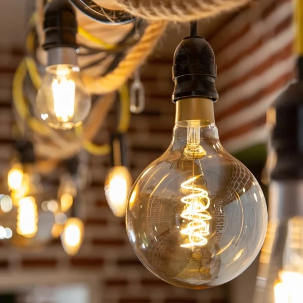 Miniatuur van Shelly LED lamp E27 vintage filament 4W 460lm warm wit 2700K (S-BuEVG125)