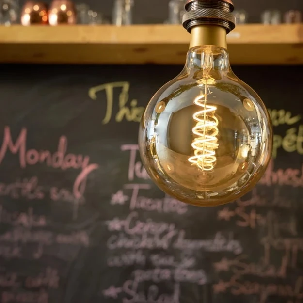 Miniatuur van Shelly LED lamp E27 vintage filament 4W 460lm warm wit 2700K (S-BuEVG125)