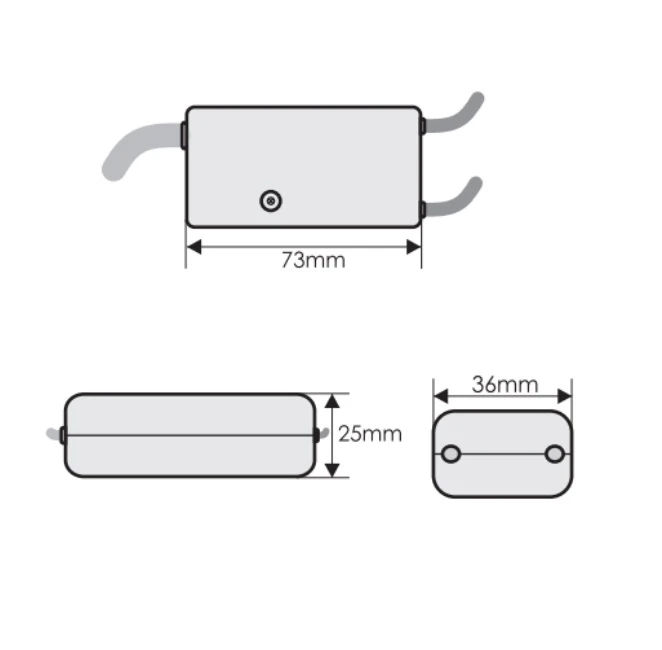 Miniatuur van Bailey transformator TOPO little muis 12V halogeen 0-50W en LED 0-20W dimbaar (146219)