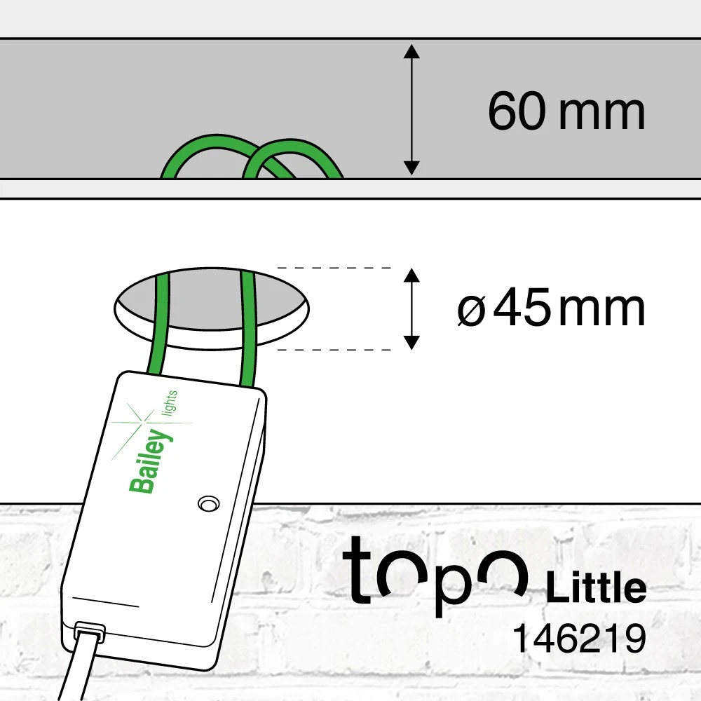 Miniatuur van Bailey transformator TOPO little muis 12V halogeen 0-50W en LED 0-20W dimbaar (146219)
