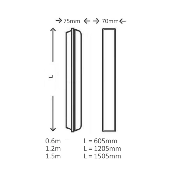 Miniatuur van INTERLight waterdicht armatuur 18W 2.100lm koelwit 4000K 60cm IP65 (IL-EWP6018K4)