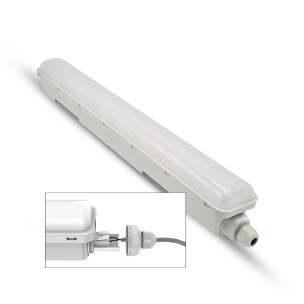 Miniatuur van INTERLight waterdicht armatuur 18W 2.100lm koelwit 4000K 60cm IP65 (IL-EWP6018K4)