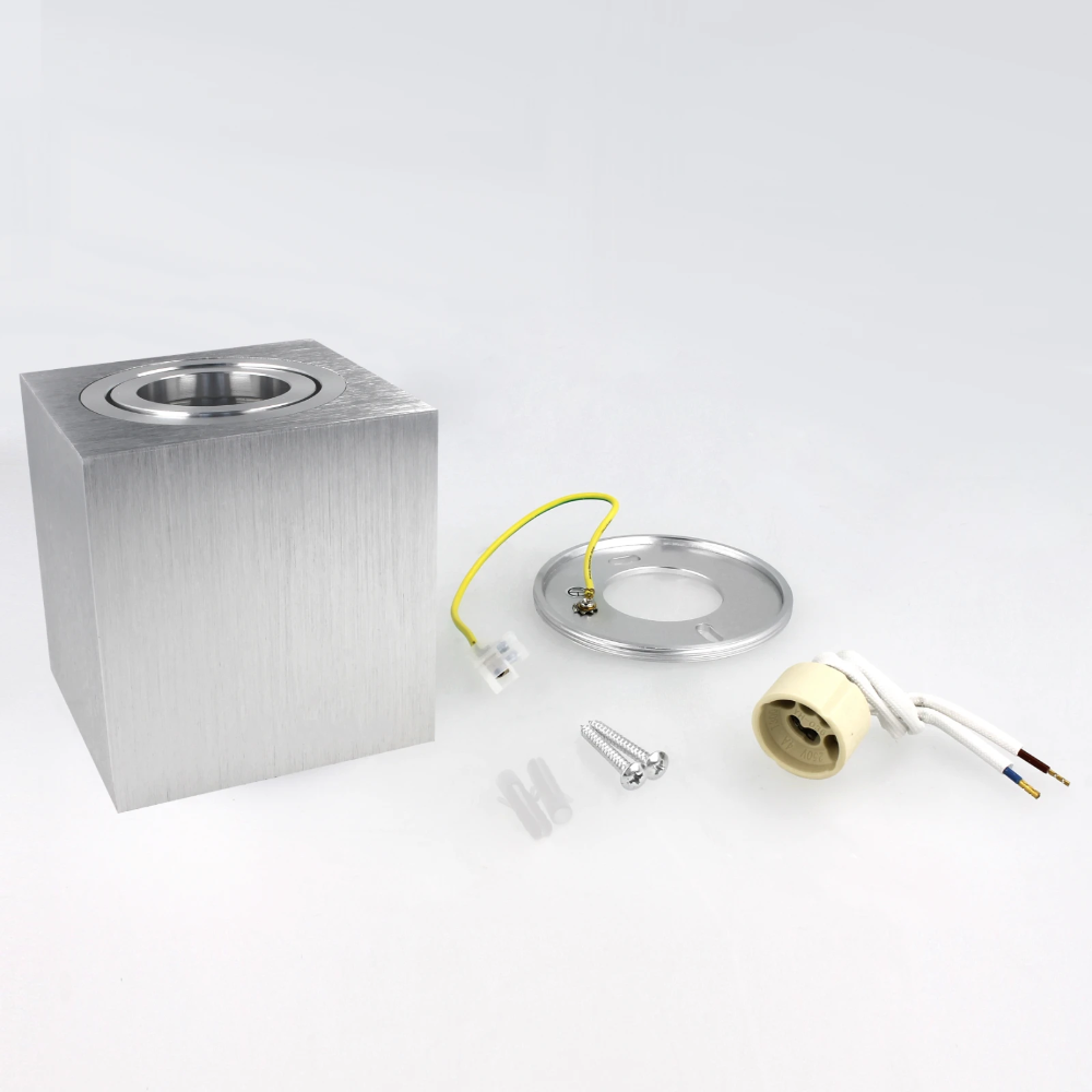 Miniatuur van Yphix opbouwspot kantelbaar enkel vierkant aluminium GU10 (50114804)