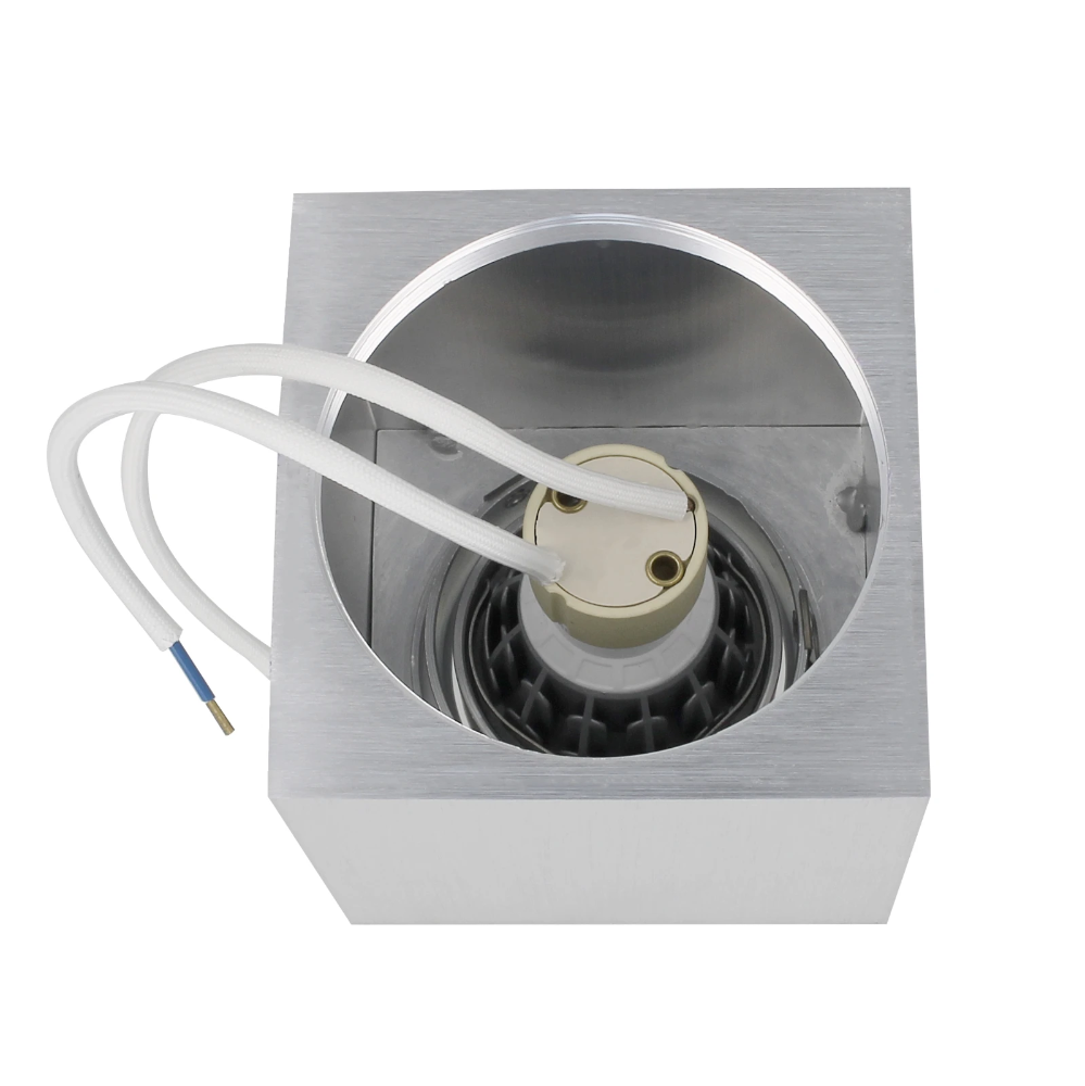 Miniatuur van Yphix opbouwspot kantelbaar enkel vierkant aluminium GU10 (50114804)