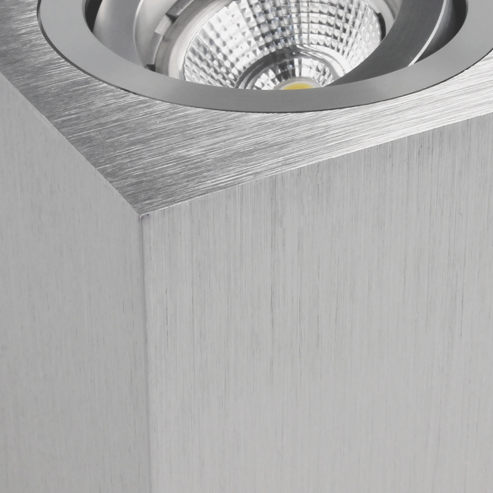 Miniatuur van Yphix opbouwspot kantelbaar enkel vierkant aluminium GU10 (50114804)