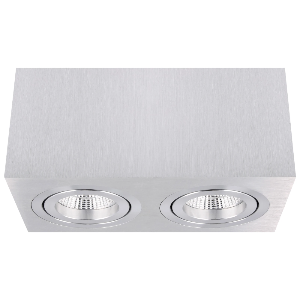 Miniatuur van Yphix opbouwspot kantelbaar dubbel vierkant aluminium GU10 (50114806)