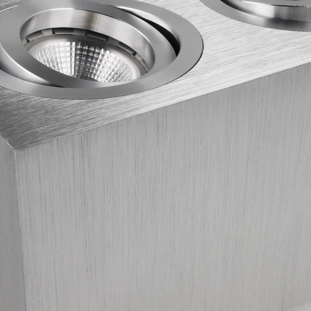 Miniatuur van Yphix opbouwspot kantelbaar dubbel vierkant aluminium GU10 (50114806)