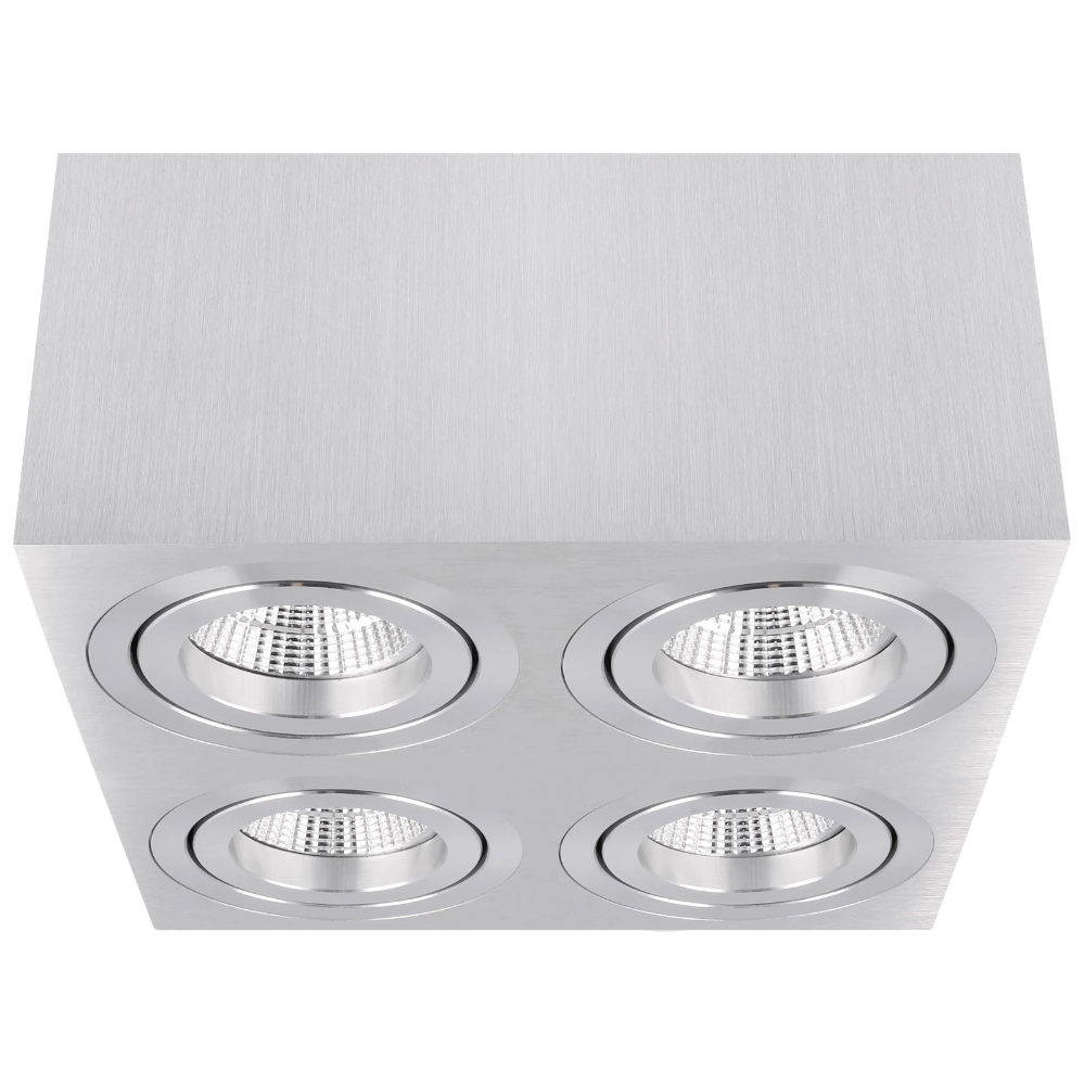 Miniatuur van Yphix opbouwspot kantelbaar carré vierkant aluminium GU10 (50114810)