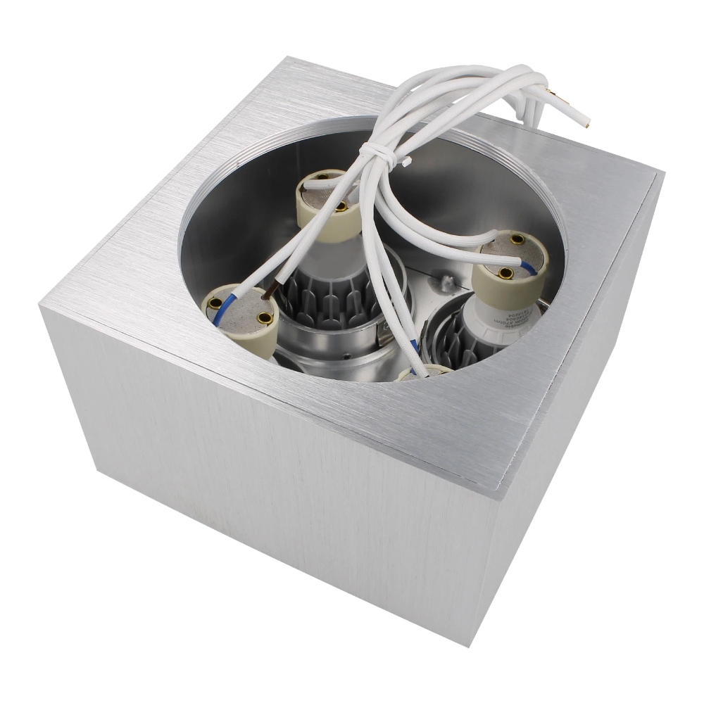 Miniatuur van Yphix opbouwspot kantelbaar carré vierkant aluminium GU10 (50114810)