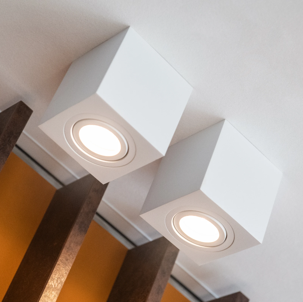 Miniatuur van Yphix opbouwspot kantelbaar enkel vierkant wit GU10 (50114824)